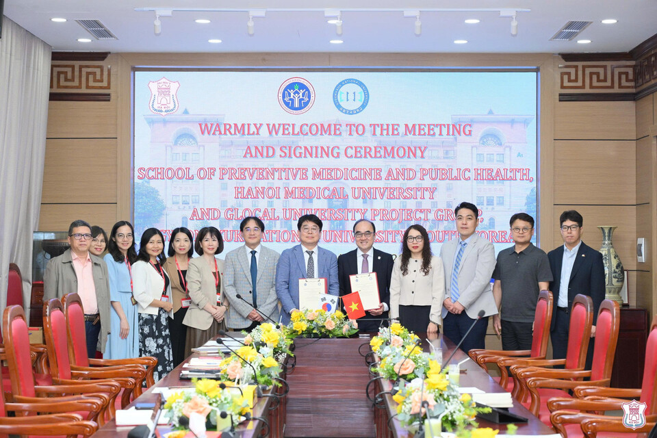 국립경국대학교,베트남 하노이 국립의과대학교와국제 공동연구 활성화를 위한 업무협약 체결 .사진=국립경국대 제공