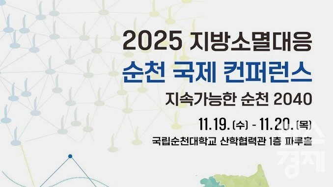 ▲'2025 지방소멸 대응 국제 컨퍼런스' 포스터 (사진=순천시)