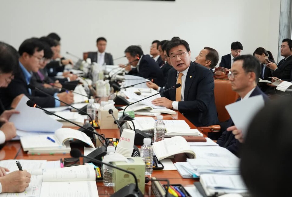 김대식 의원, 예산결산특별위원회 예산안등 조정소위 활동 모습. 사진=김대식 의원실