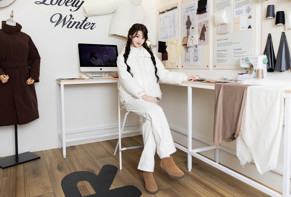 아이더x코스모 '캐시미어 트레일러' 무빙 팝업 모습. /아이더 제공