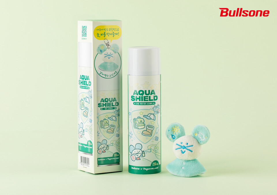 불스원이 방수 코팅제 ‘레인 OK 아쿠아 쉴드 방수 스프레이’를 새롭게 출시한다./불스원