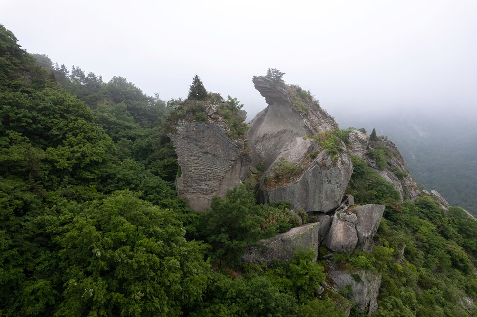보성군 오봉산 용추동과 칼바위 일원 명승지 오봉산 칼바위./사진=보성군