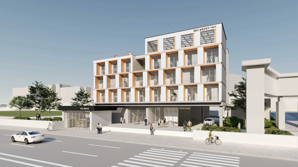 농업근로자 기숙사 설계공모 선정 본격 추진-농업정책과(당선작이미지). 사진=김천시 제공