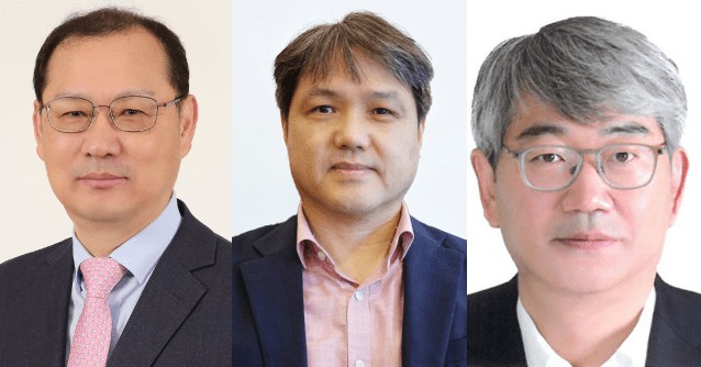 (왼쪽부터) 효성티앤씨 동나이법인장 배인한 부사장 , 효성중공업 중국 남통법인장 배용배 부사장, 효성중공업 건설PU장 박남용 부사장 ./효성