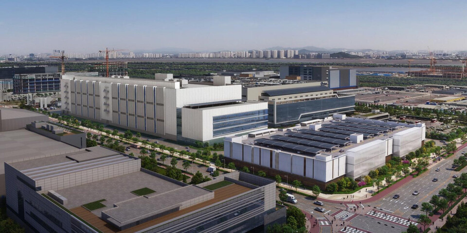 앰코테크놀로지 송도사업장 신규 테스트동 증축공사 조감도./동부건설