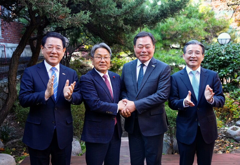 광주 군공항 이전 추진을 위한 4자 사전협의 장면. /사진=광주시