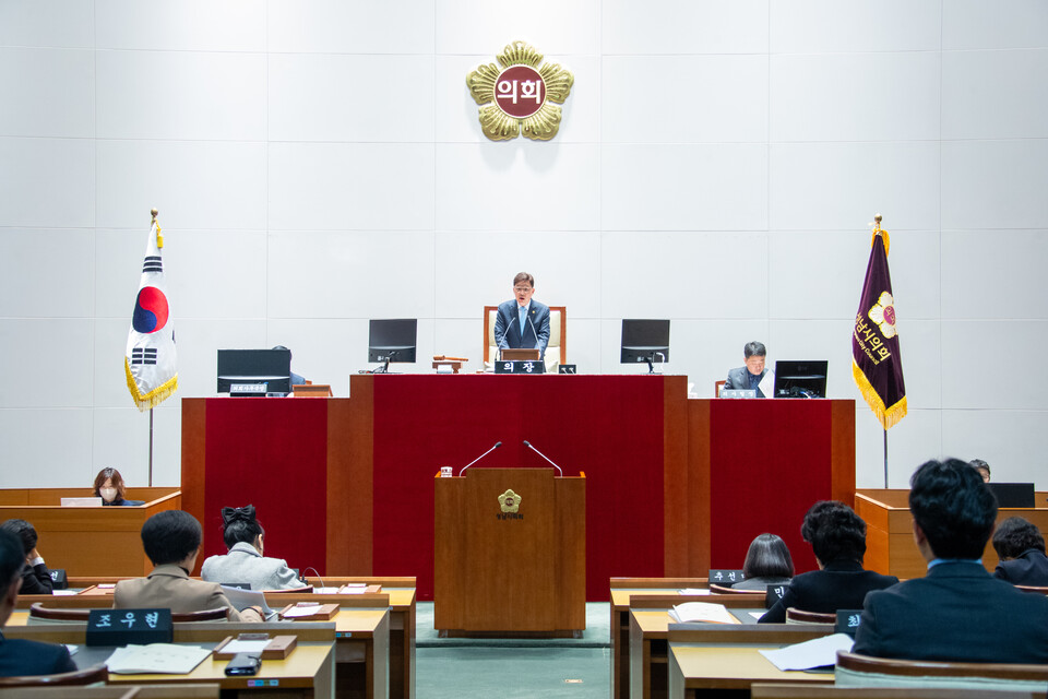 성남시의회는 11월 20일부터 12월 18일까지 29일간 제307회 제2차 정례회를 진행하며 내년도 예산안과 시정 전반을 폭넓게 점검한다./ 성남시의회 제공