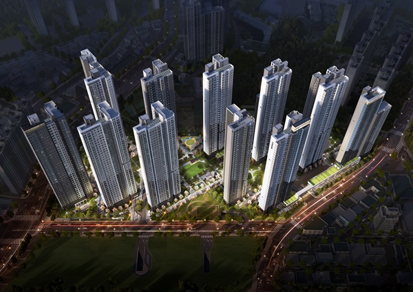 SK에코플랜트와 HDC현대산업개발은 11월 21일 경기도 의왕시 고천동 일대 ‘의왕시청역 SK뷰 아이파크’ 견본주택을 열고 본격 분양에 나섰다./ HDC현대산업개발 제공