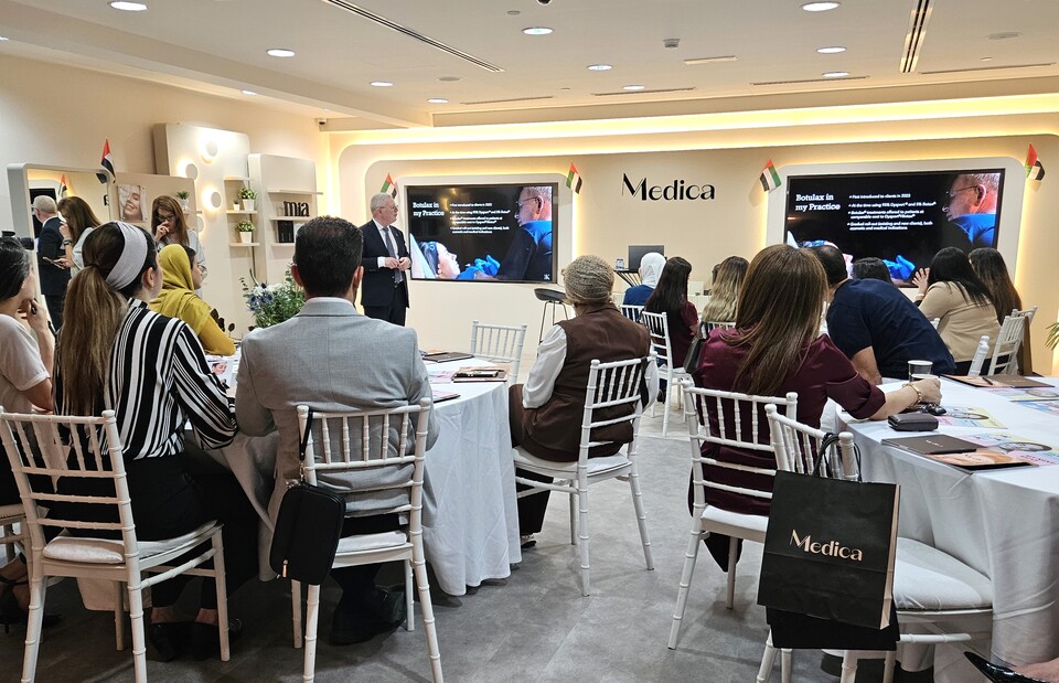 휴젤이 중동에서 보툴리눔 톡신 ‘보툴렉스’ 워크숍을 진행했다. /휴젤 제공