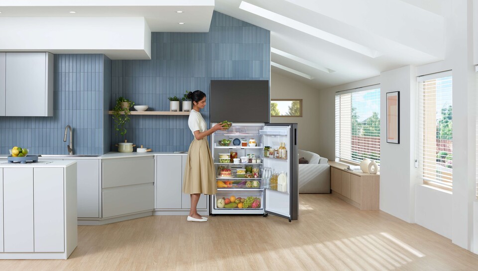 중남미에서 인기가 높은 상냉동·하냉장(TMF) 냉장고 모델./삼성전자