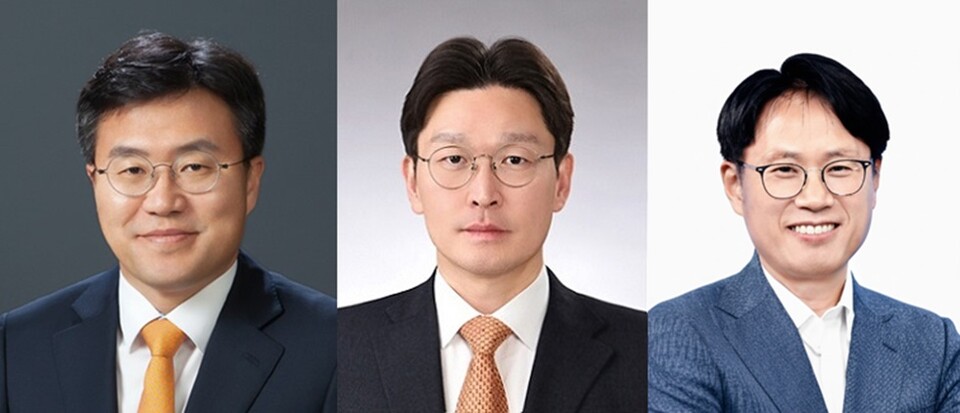(왼쪽부터) 오성용 ,이상희, 이팔훈 삼성생명 신임 부사장. 사진/삼성생명
