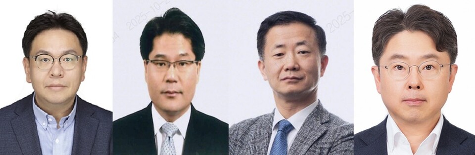 (왼쪽부터) 권종우, 김선문, 원동주, 한호규 삼성화재 신임 부사장. 사진/삼성화재