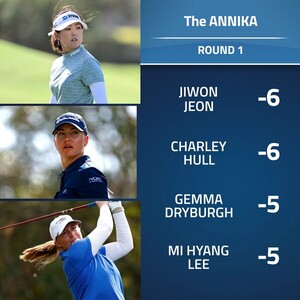 <b>전지원</b>, 홀인원 앞세워 LPGA <b>안니카</b> 드리븐 1R 공동 <b>선두</b>