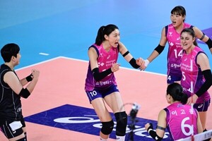 '<b>김연경</b> 16점 활약' <b>흥국생명</b>, 2위 <b>현대건설</b> 꺾고 V리그 선두 고공행진