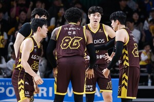 <b>마레이 더블더블</b> 활약... 프로농구 창원 LG, 대구 한국가스공사 꺾고 6연...