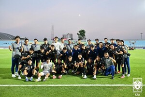'조상혁 해트트릭' 이민성호, <b>U-23 아시안컵 예선</b>서 라오스에 7-0 승