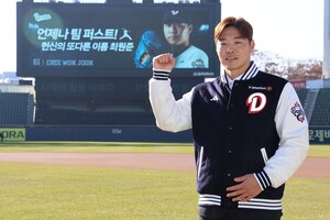 프로야구 두산, <b>최원준</b>과 4년 최대 38억에 <b>FA 재계약</b>