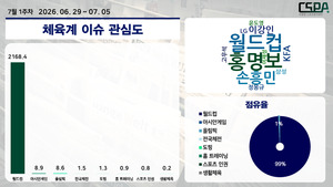 월드컵 후폭풍이 삼킨 체육계 이슈 관심도