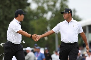 김시우·김주형, <b>프레지던츠컵</b> 첫날 포볼 경기서 <b>승리</b>